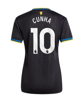 Billige Fotballdrakt Manchester United Matheus Cunha #10 Replika Tredjedrakt Dame 2025-26 Kortermet Billige Fotballdrakt Manchester United Matheus Cunha #10 Replika Tredjedrakt Dame 2025-26 Kortermet